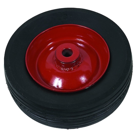 A & I Products WHEEL-DECK, 6X1.75, RIBBED, STEEL-RED 6" x6" x1.9" A-B1SB5873
